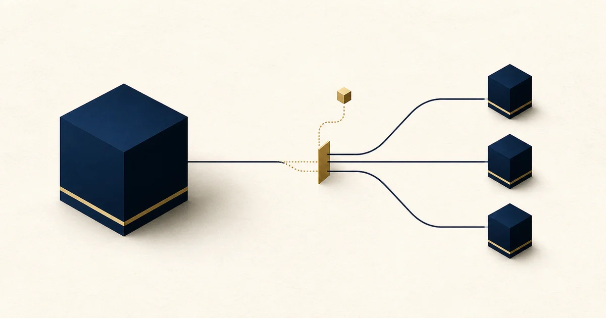 Ilustração representando a retenção de imposto na distribuição de lucros de uma holding para os sócios